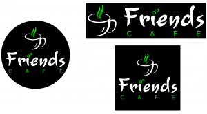 Friends Cafe Logo set