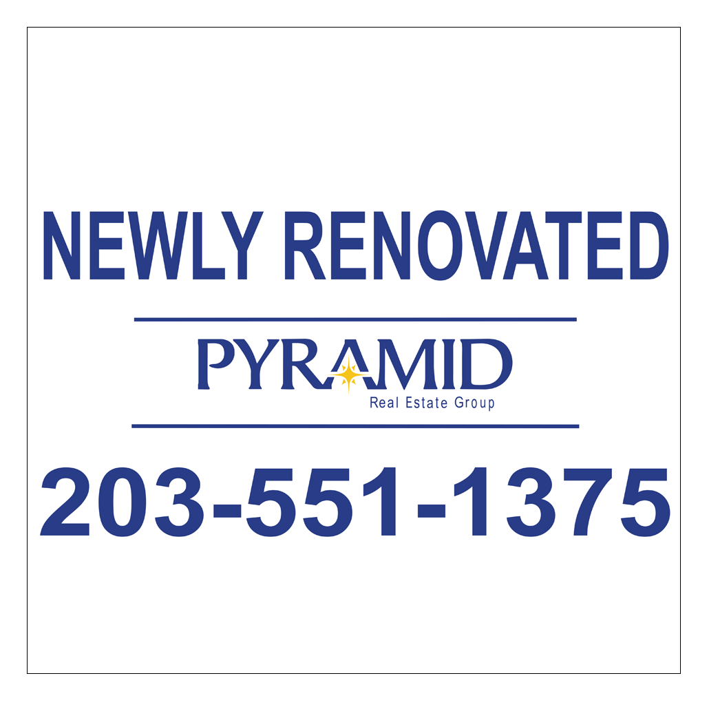 Pyramid Real Estate sign by JPG of Stamford • JP Graphics